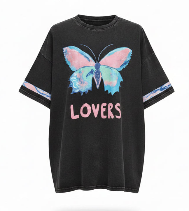Lovers Butterfly Tee By Frankie Black