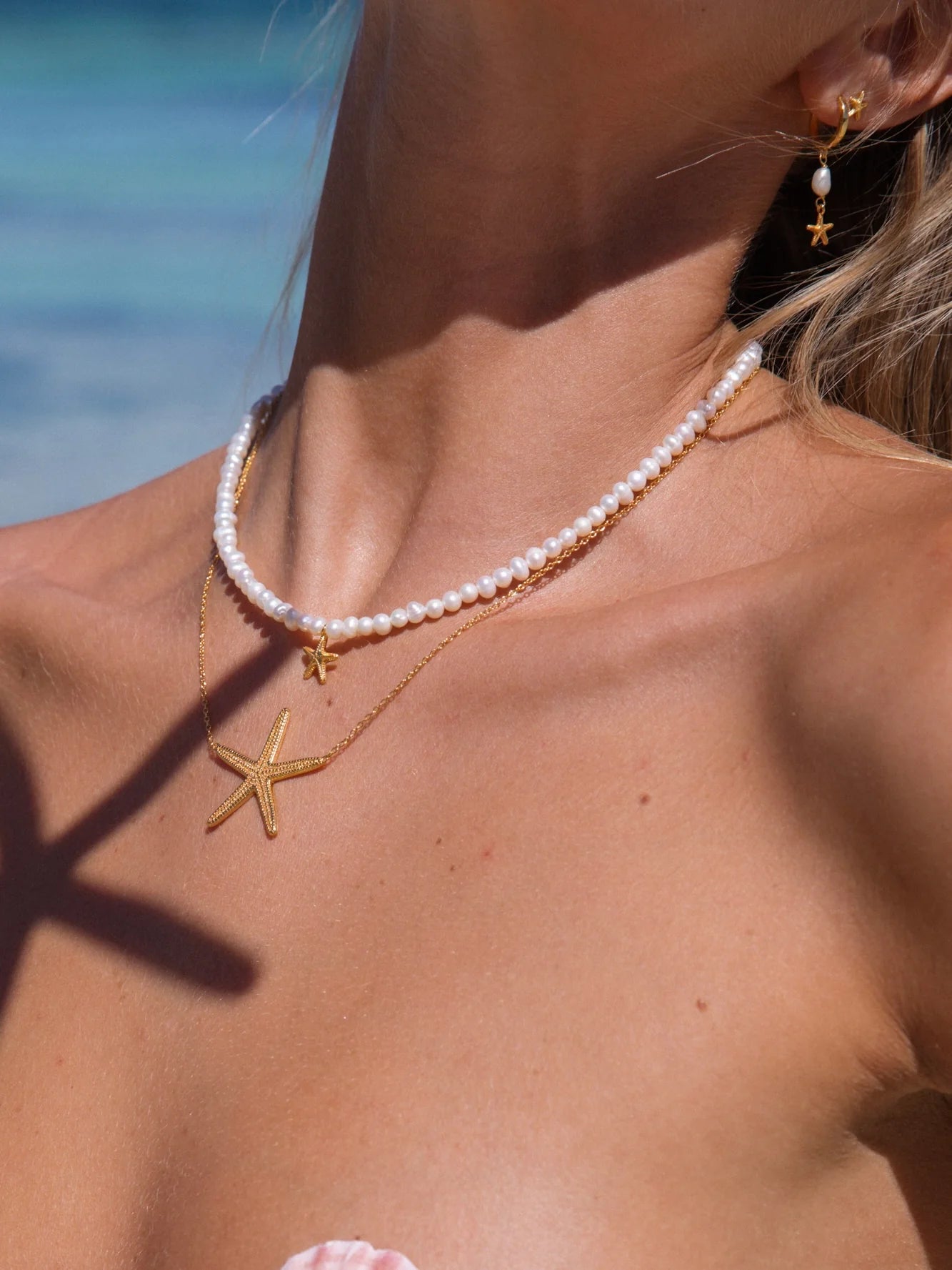 Island Sun Necklace in 18k Gold Vermeil