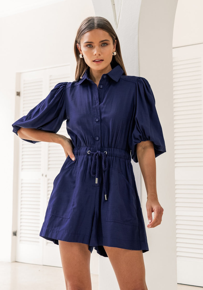 Riley Playsuit Navy