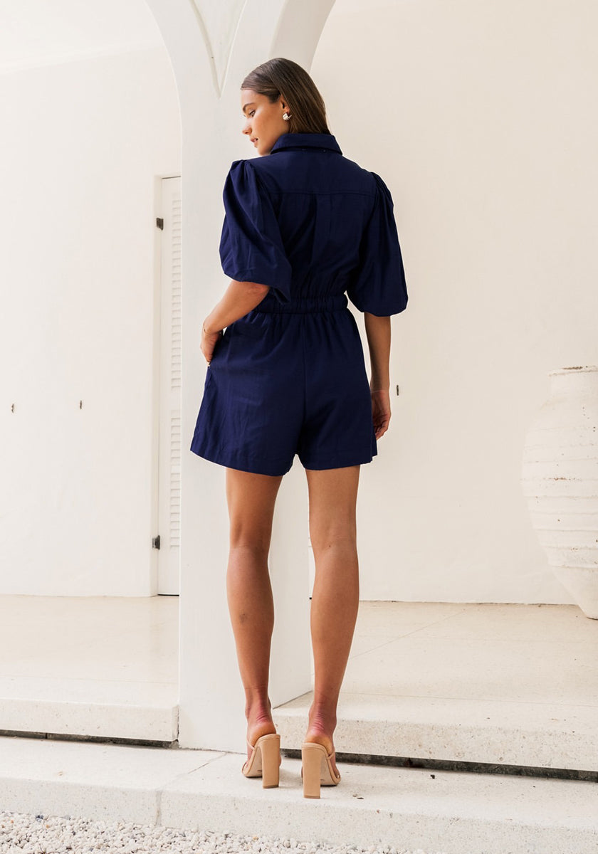 Riley Playsuit Navy