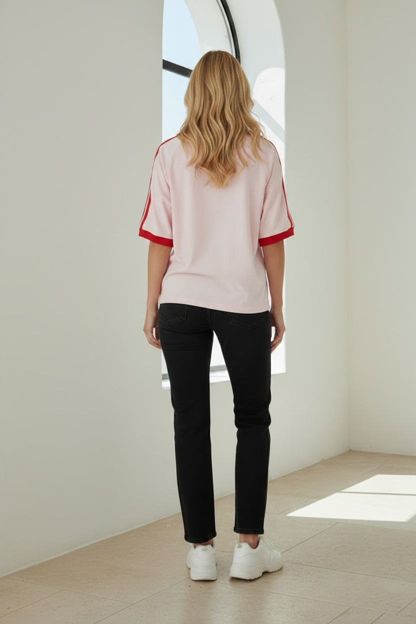 Wild Ones By Frankie Tee Pale Pink