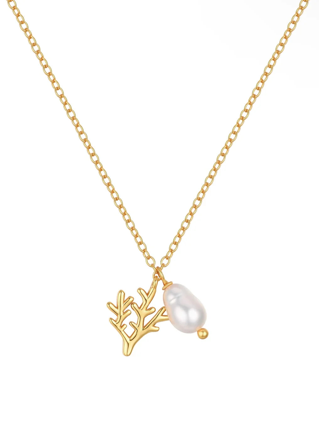 Coral Cove Necklace in 18k Gold Vermeil