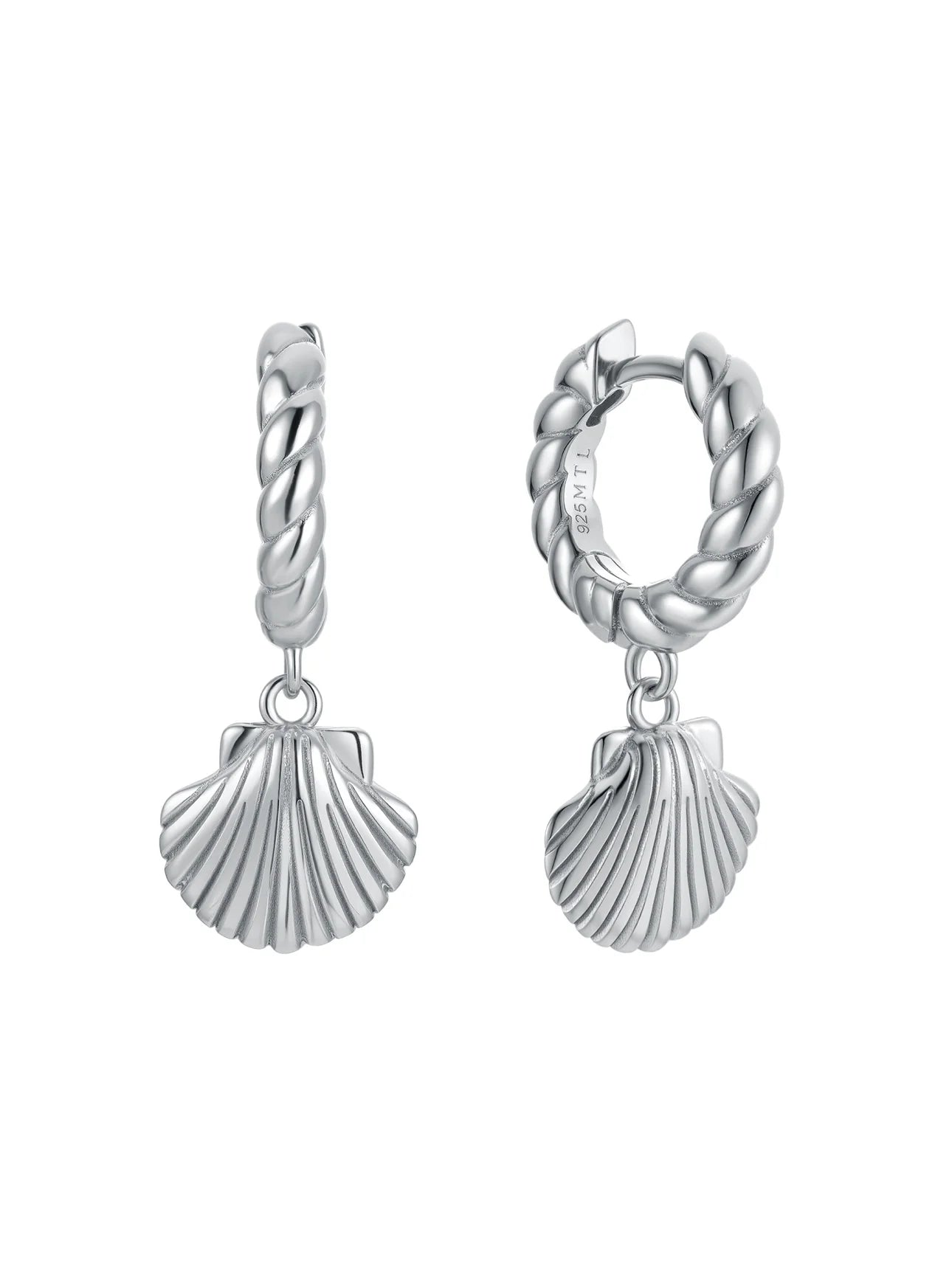 Lahana Hoops in Sterling Silver