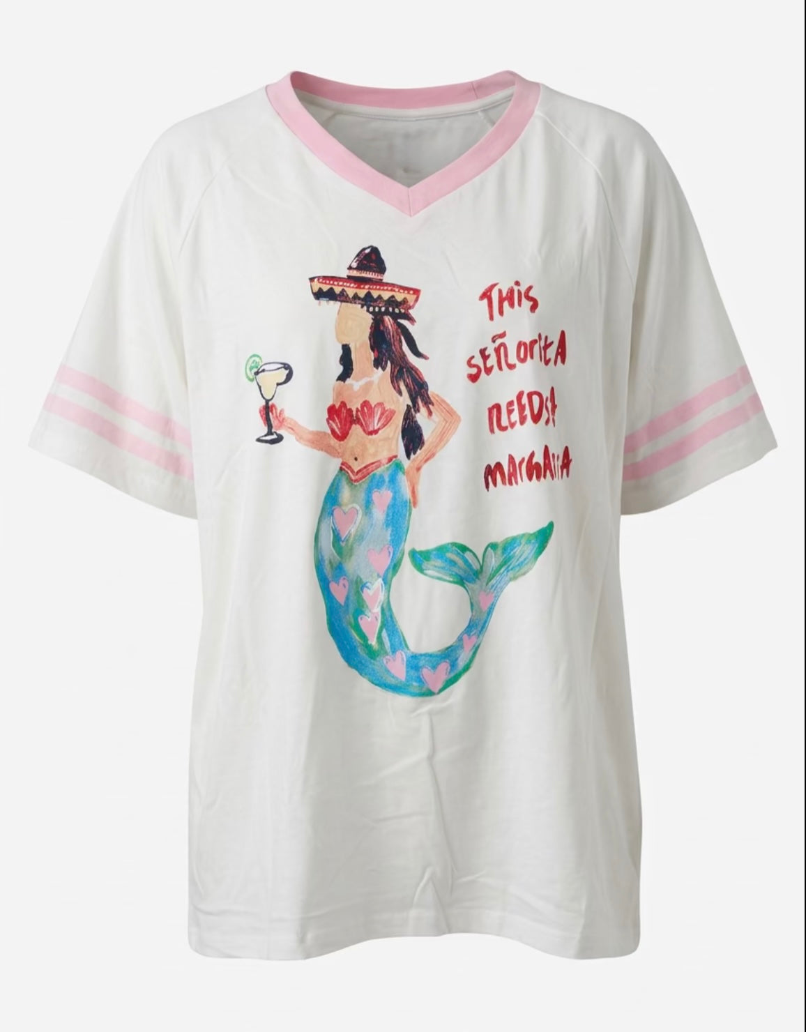 Señorita Needs a Margarita Tee White