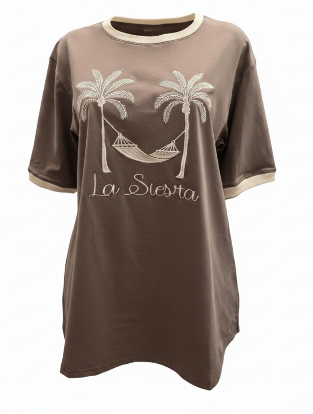 La Siesta Palms Tee Mocha