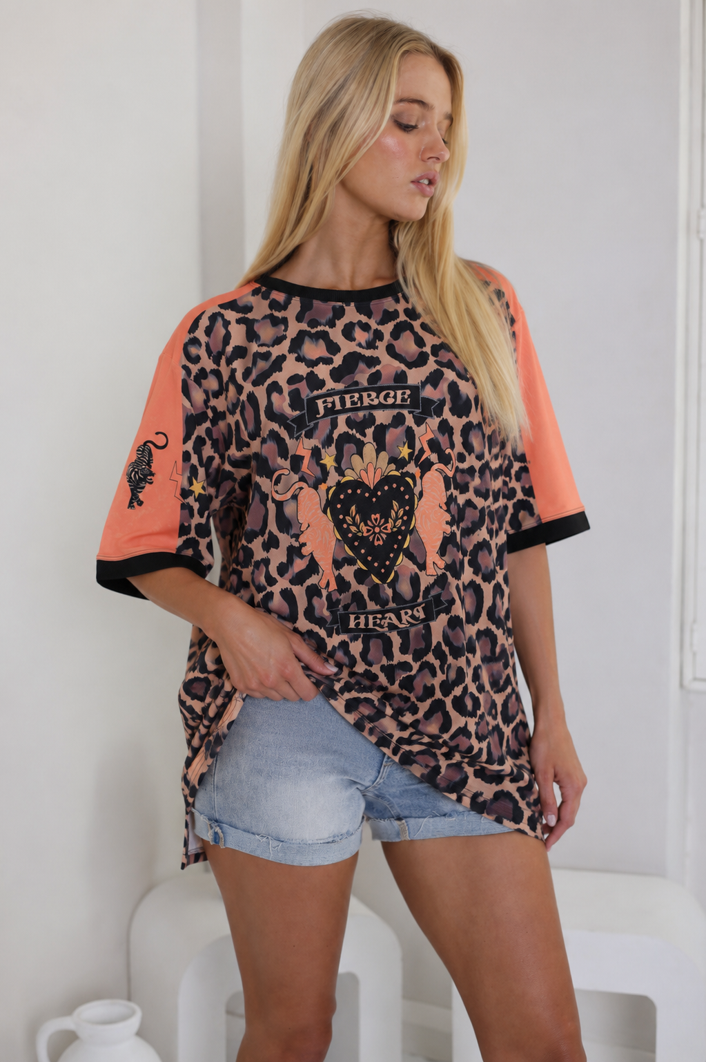 Fierce Heart Leopard Tee
