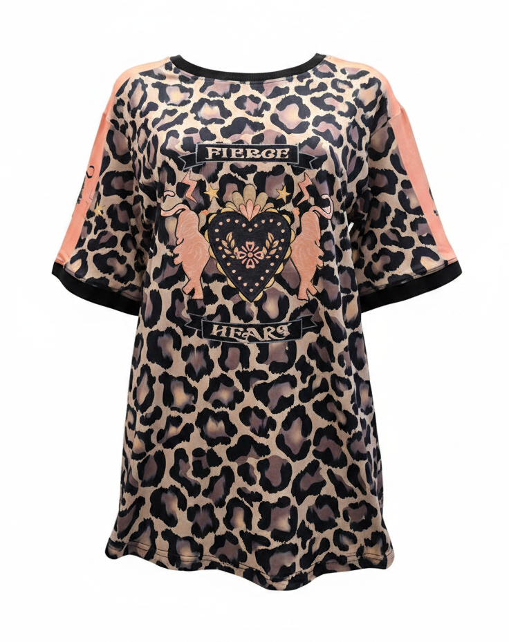 Fierce Heart Leopard Tee
