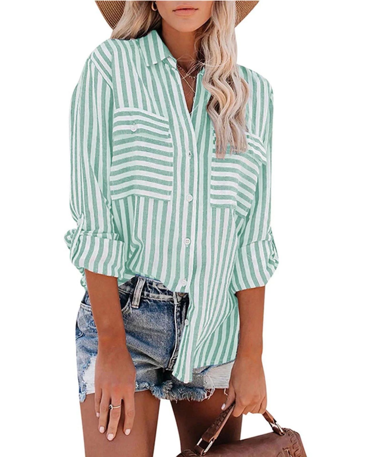 Phoebe Cotton Shirt Green