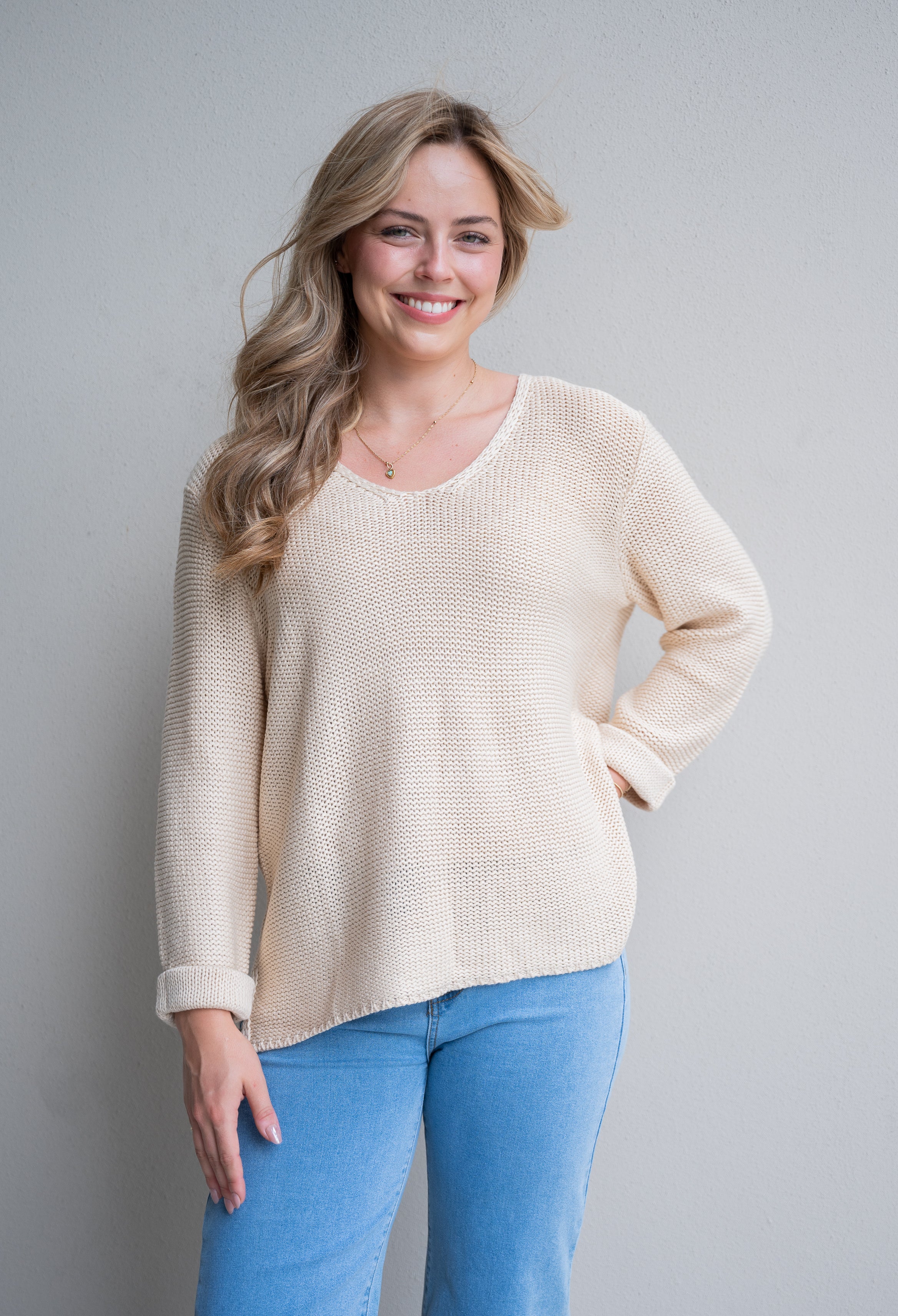 Billi Knit Jumper Beige