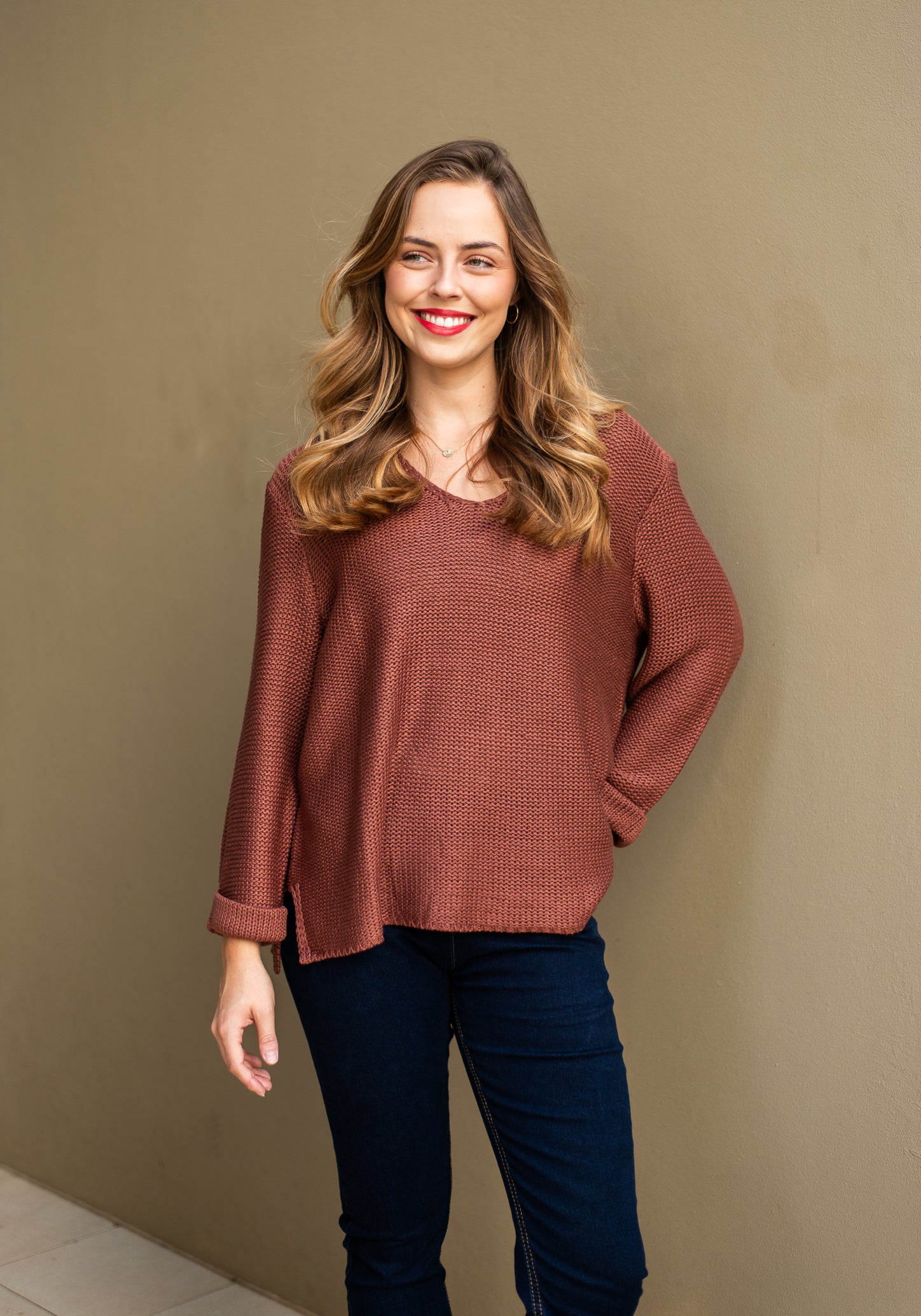 Billi Knit Jumper Chocolate