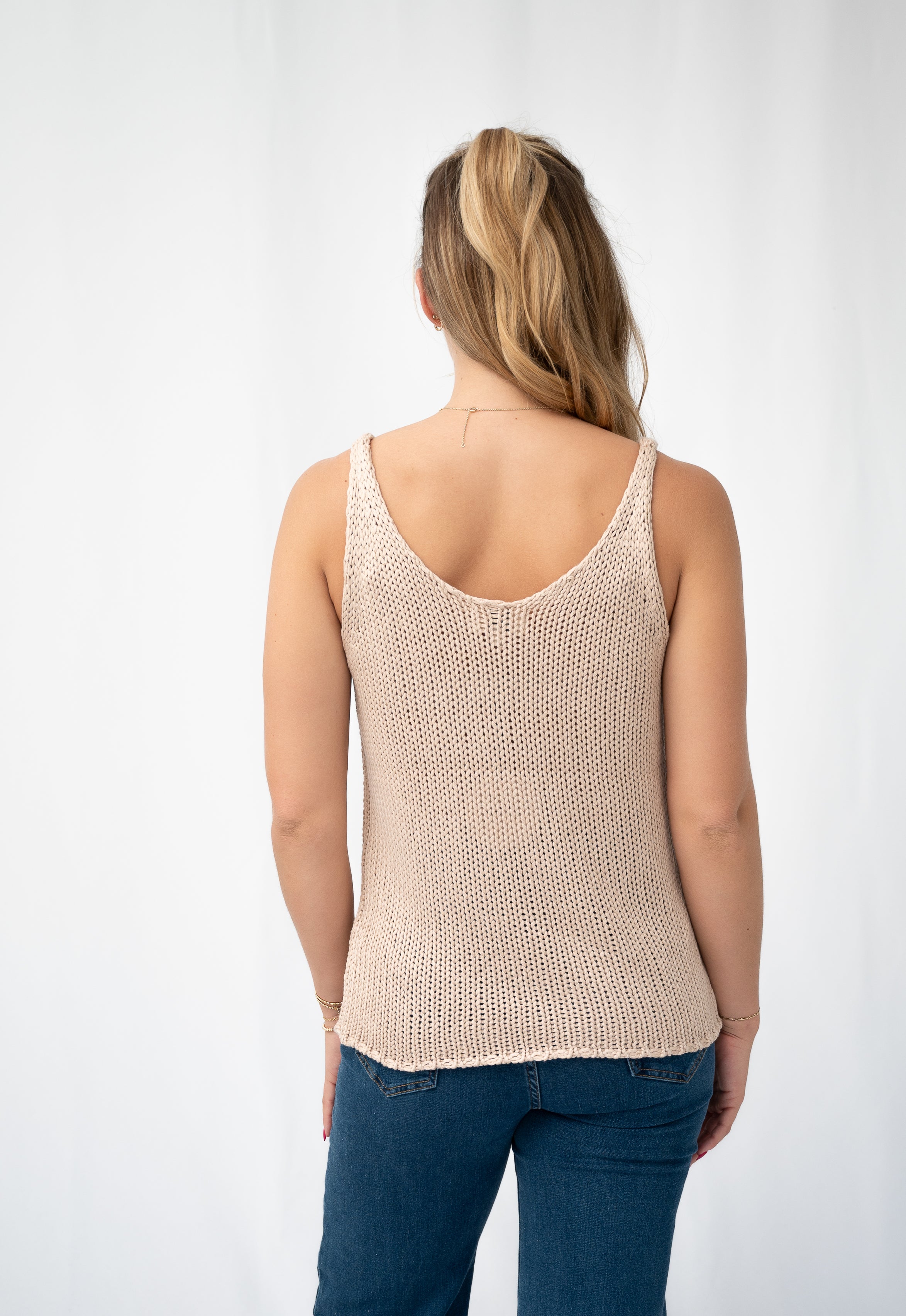 Holly Knit Tank Top - Mocha