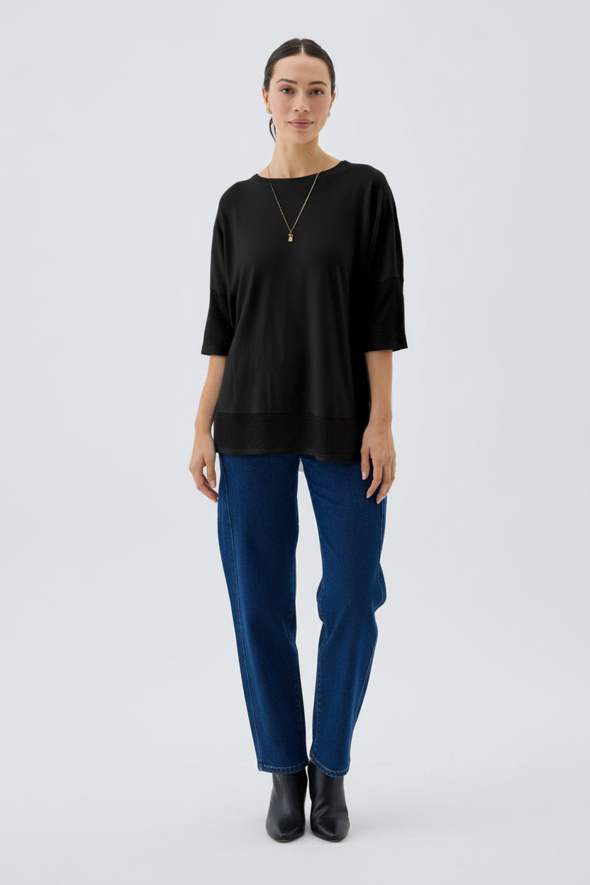 Keisha Knit Top Black