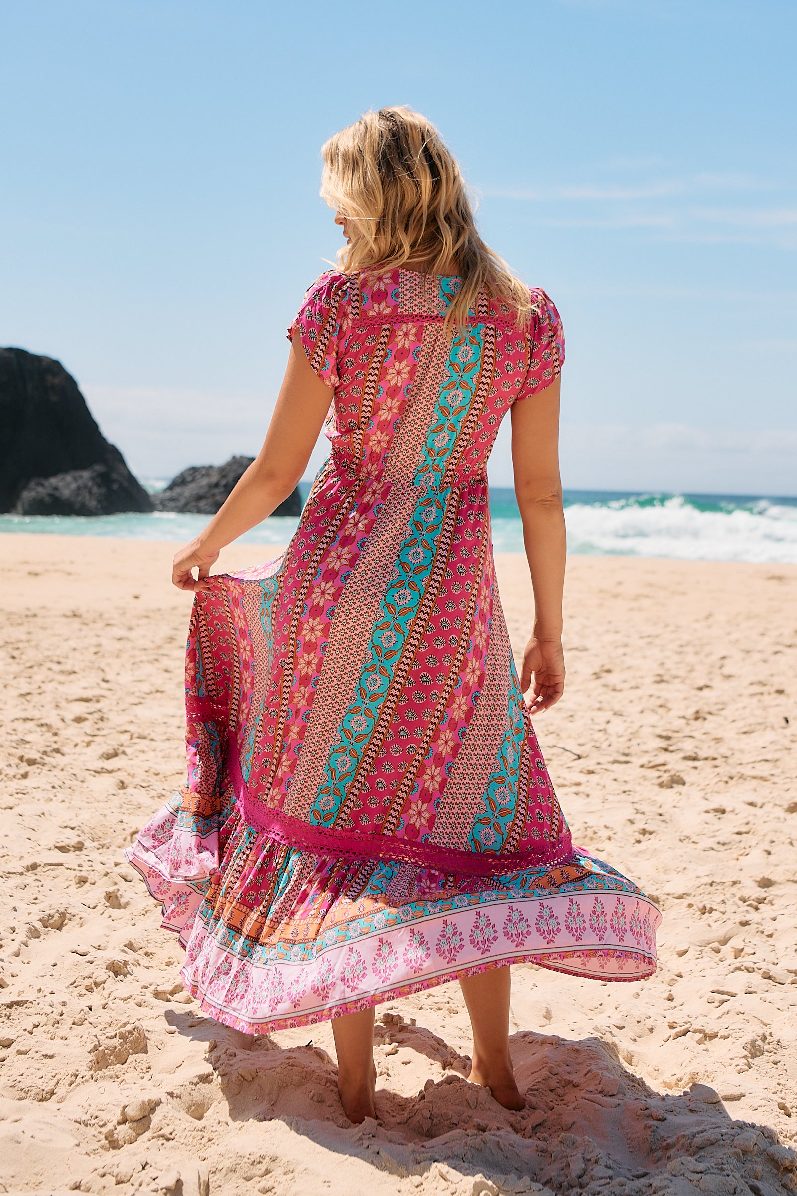 Cedella Print Carmen Maxi