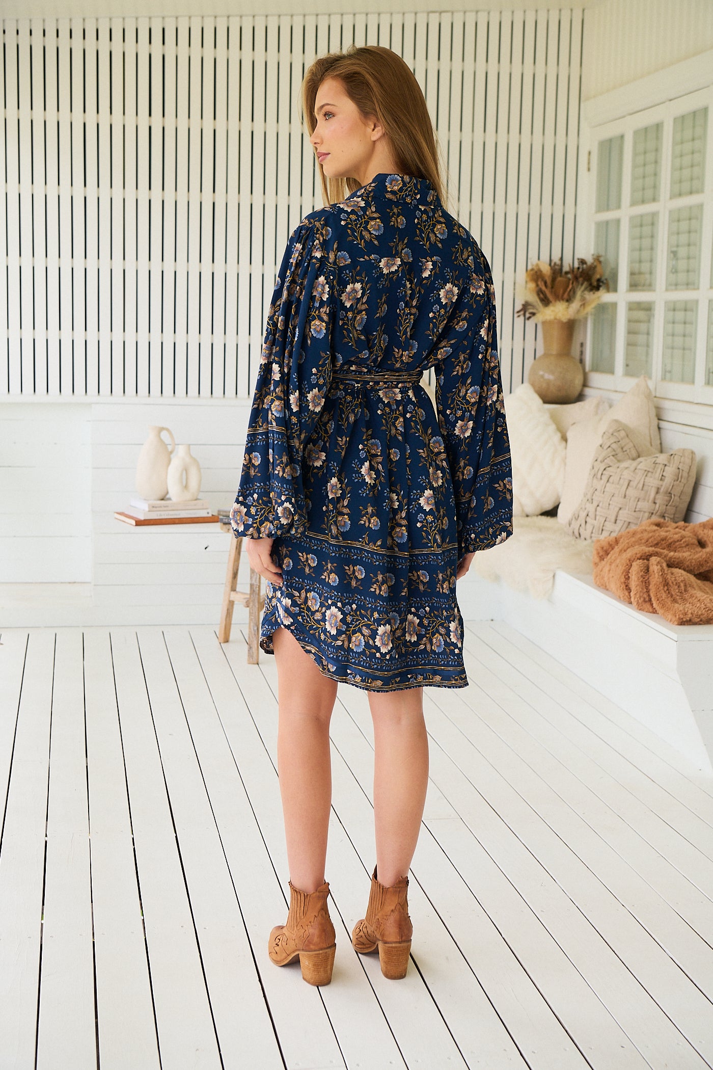 Beverly Dress -Adeline Print