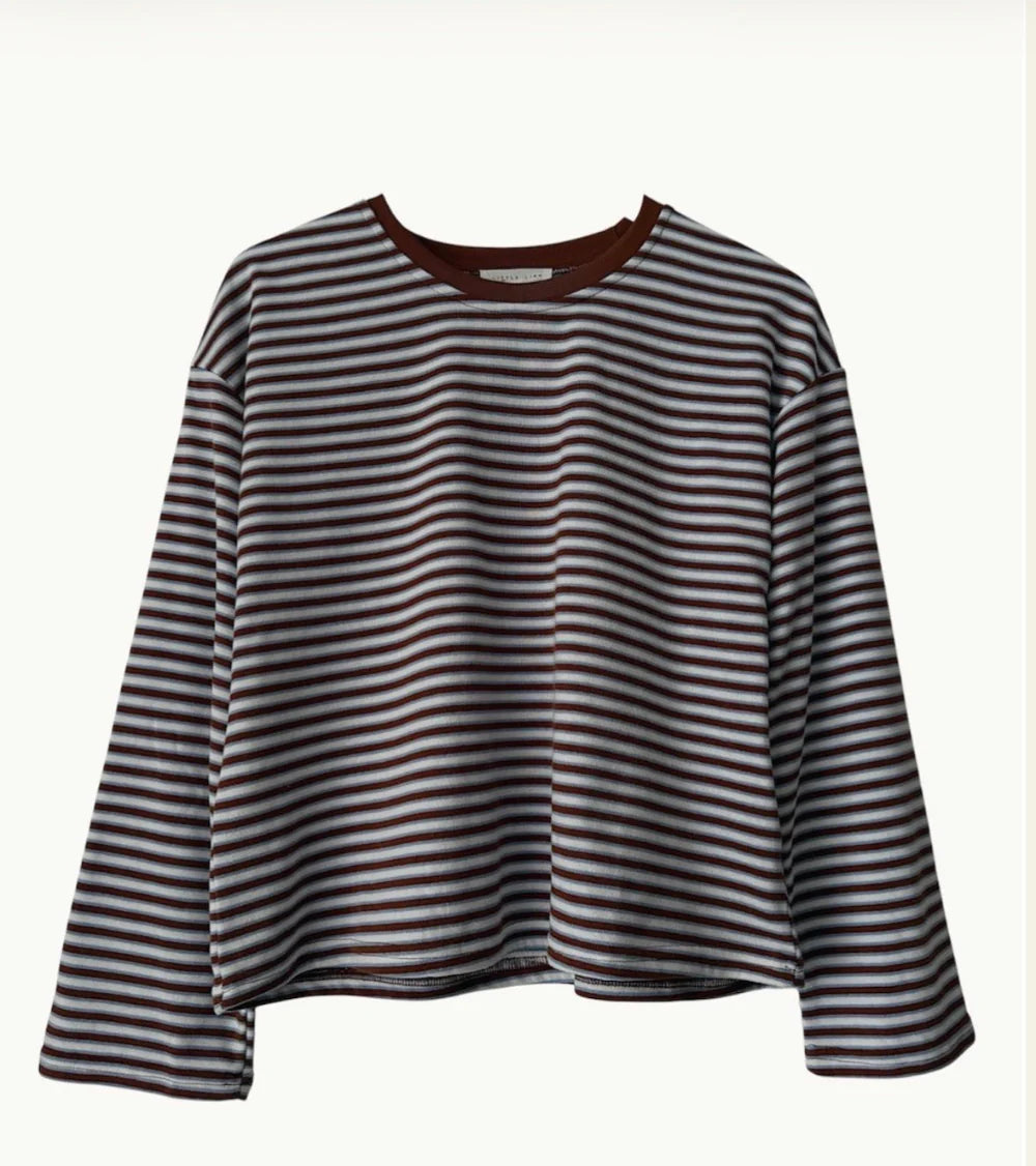 Drift Stripe Top Rust by Little Lies