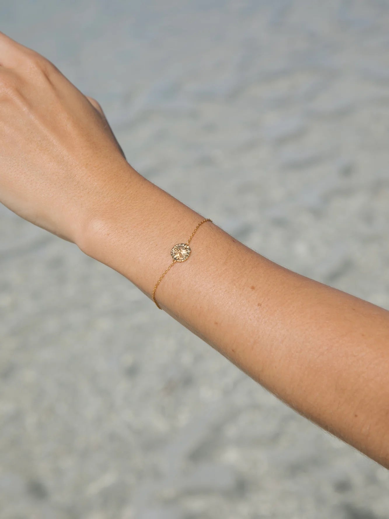 Sand Dollar Bracelet in 18k Gold Vermeil