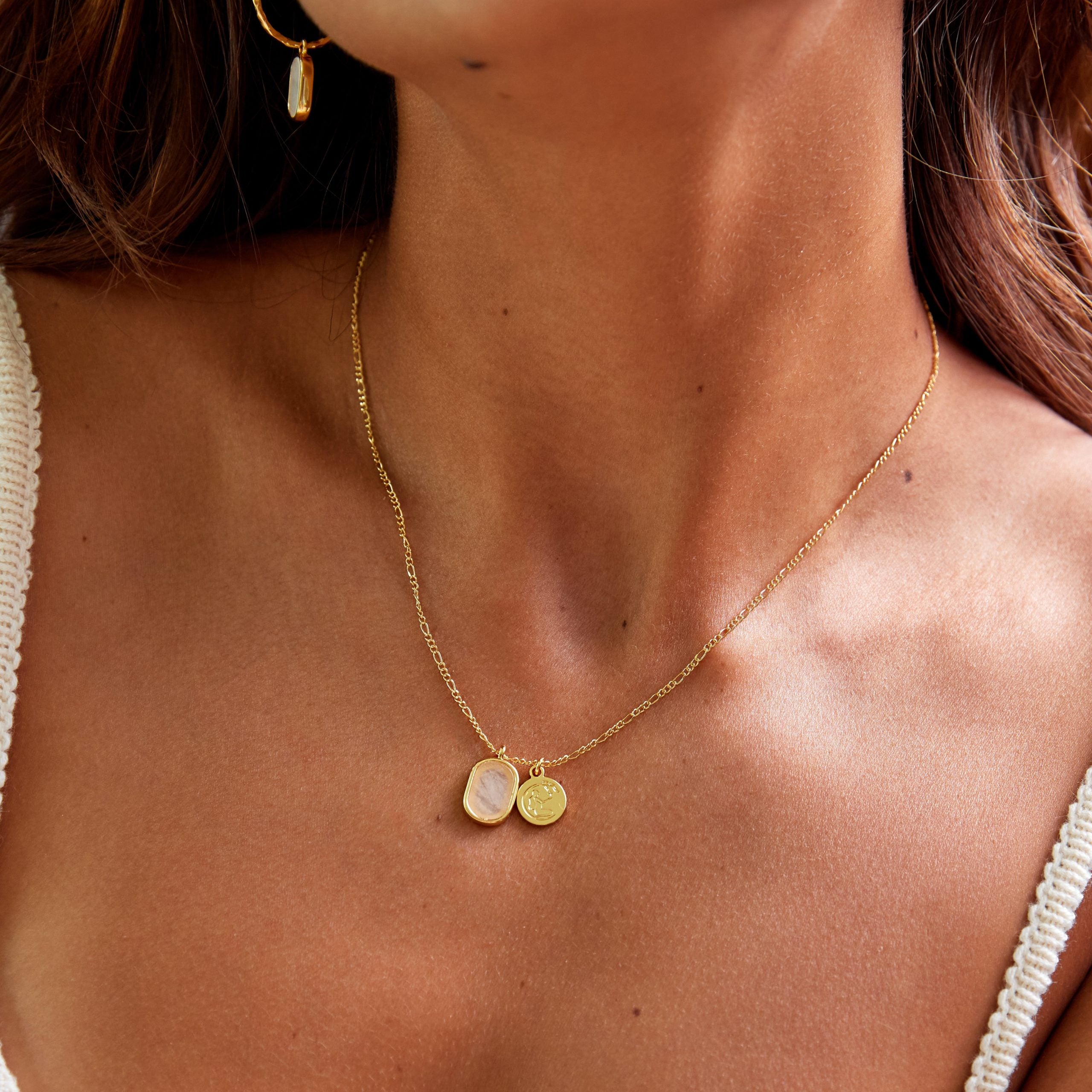 Moonstone Necklace in Gold