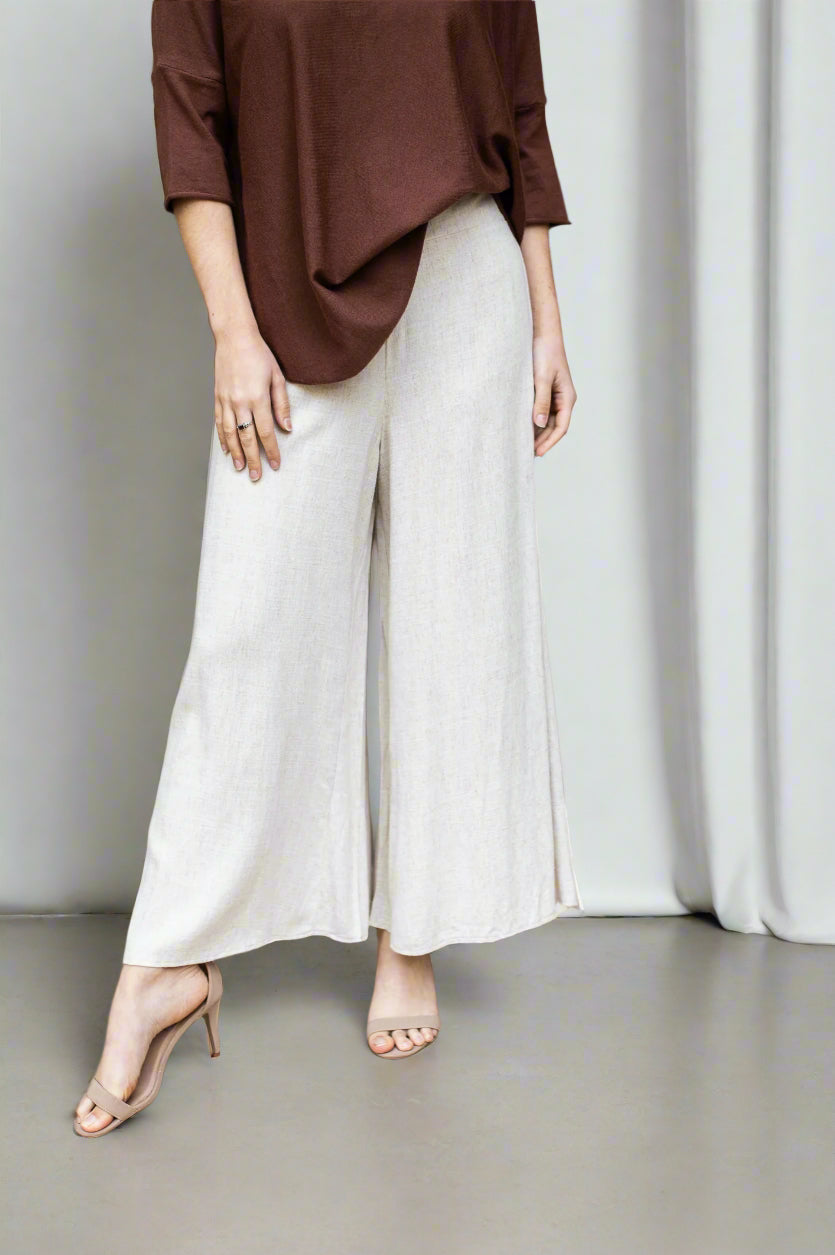 Classic Wide Leg Linen Pant