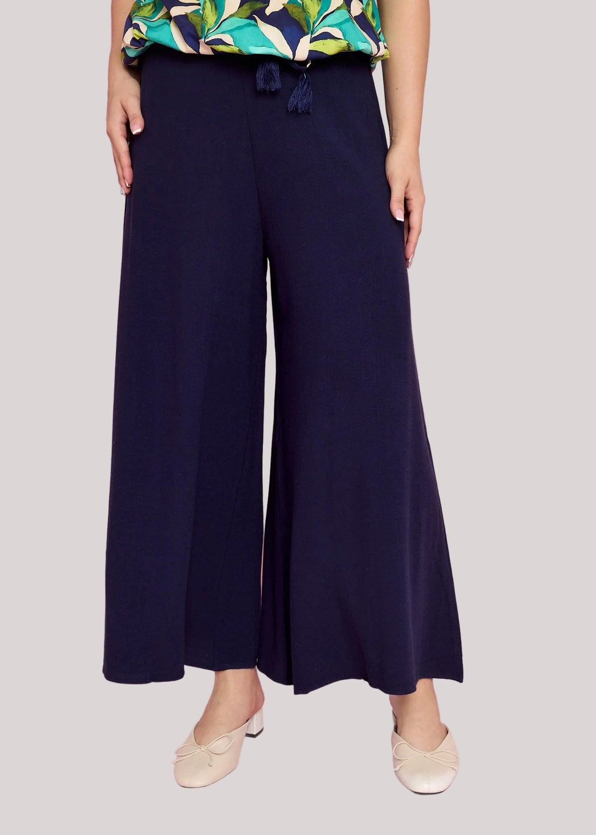 Classic Wide Leg Linen Pant