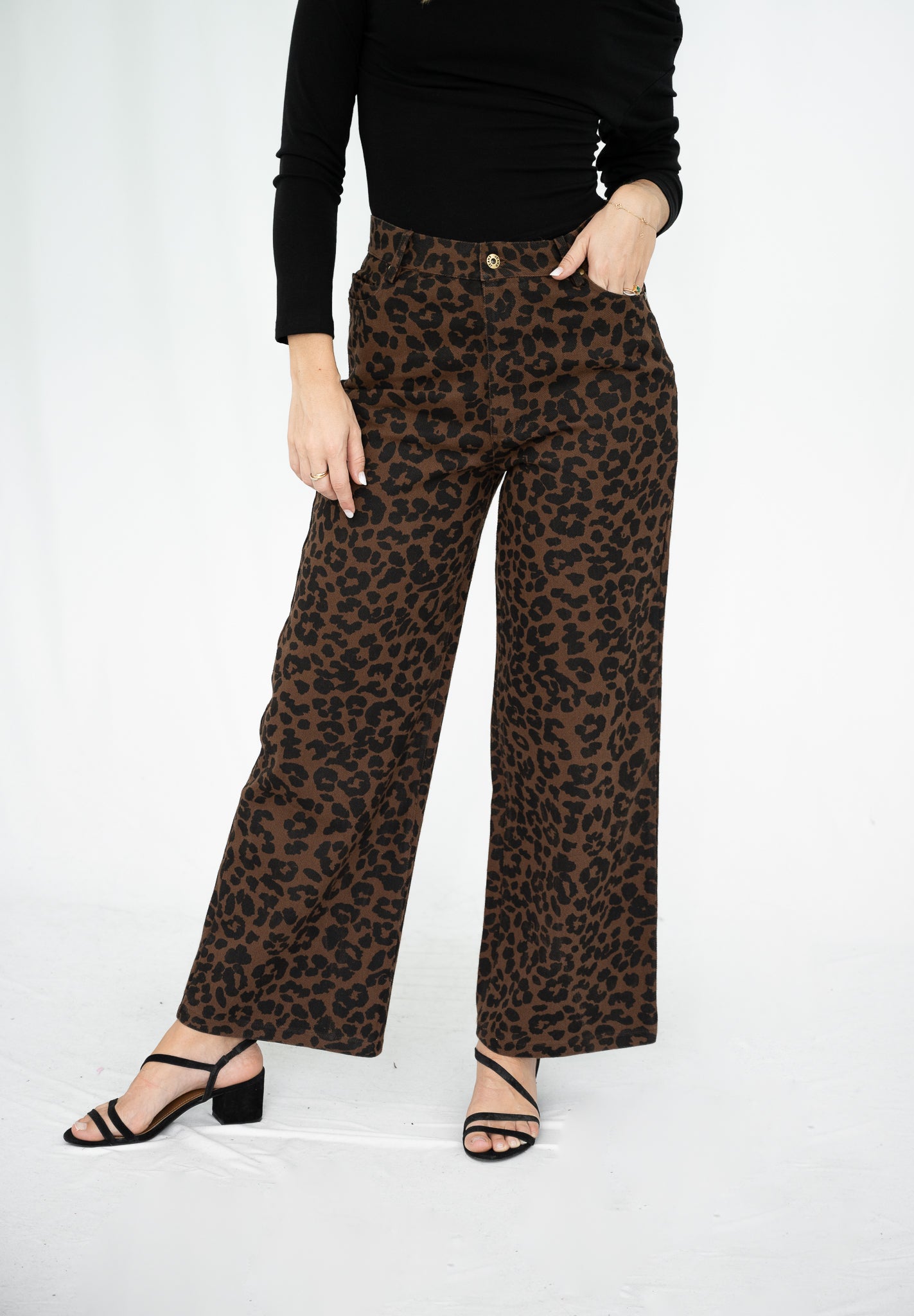 Peyton Leopard Jeans