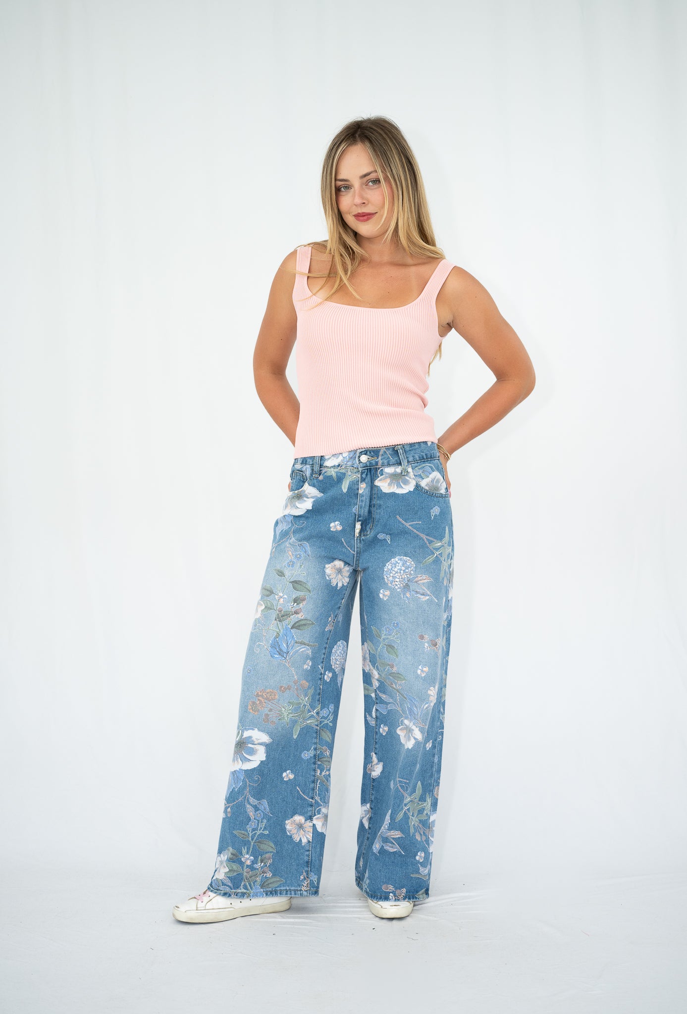 Milan Floral Denim Jean