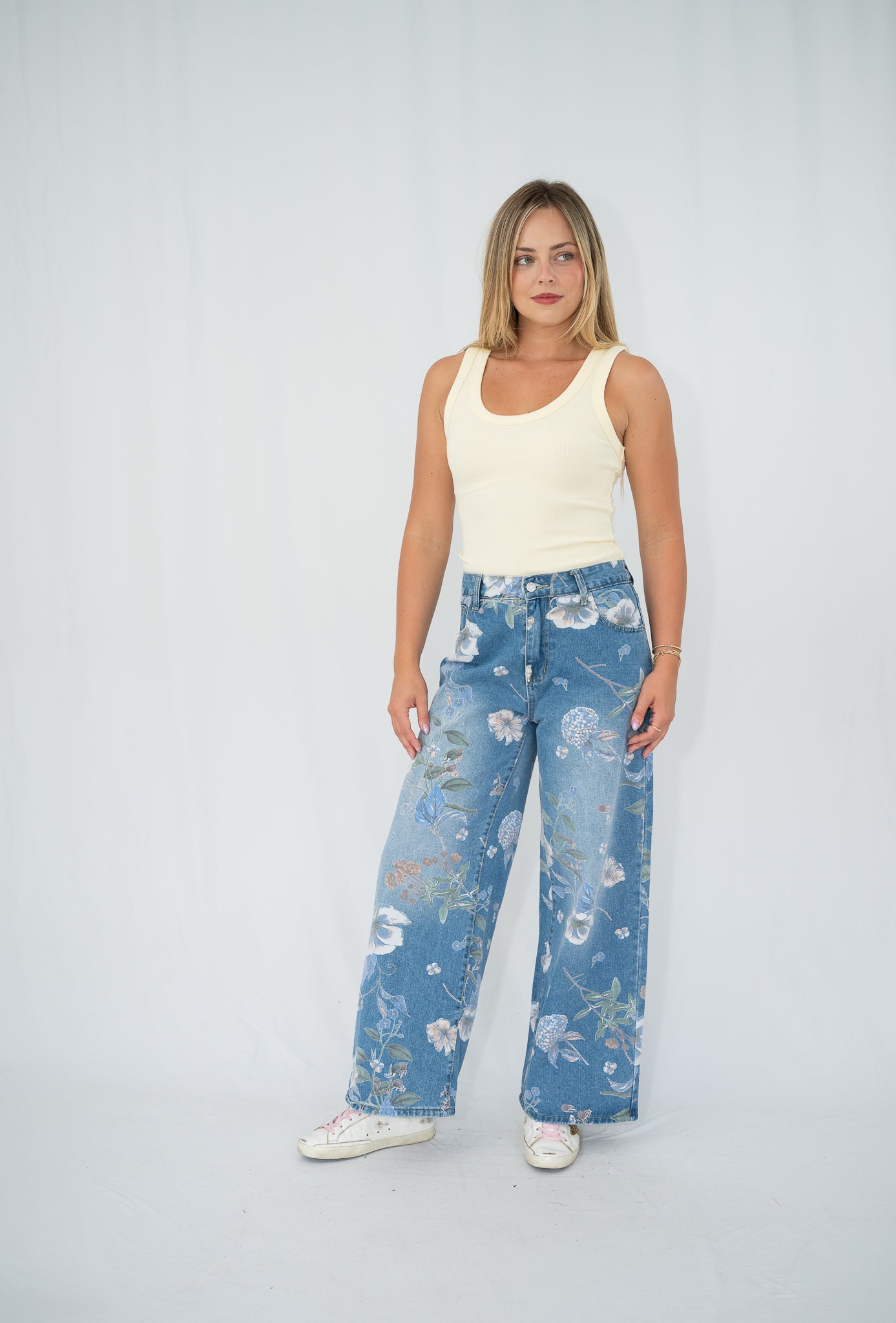 Milan Floral Denim Jean
