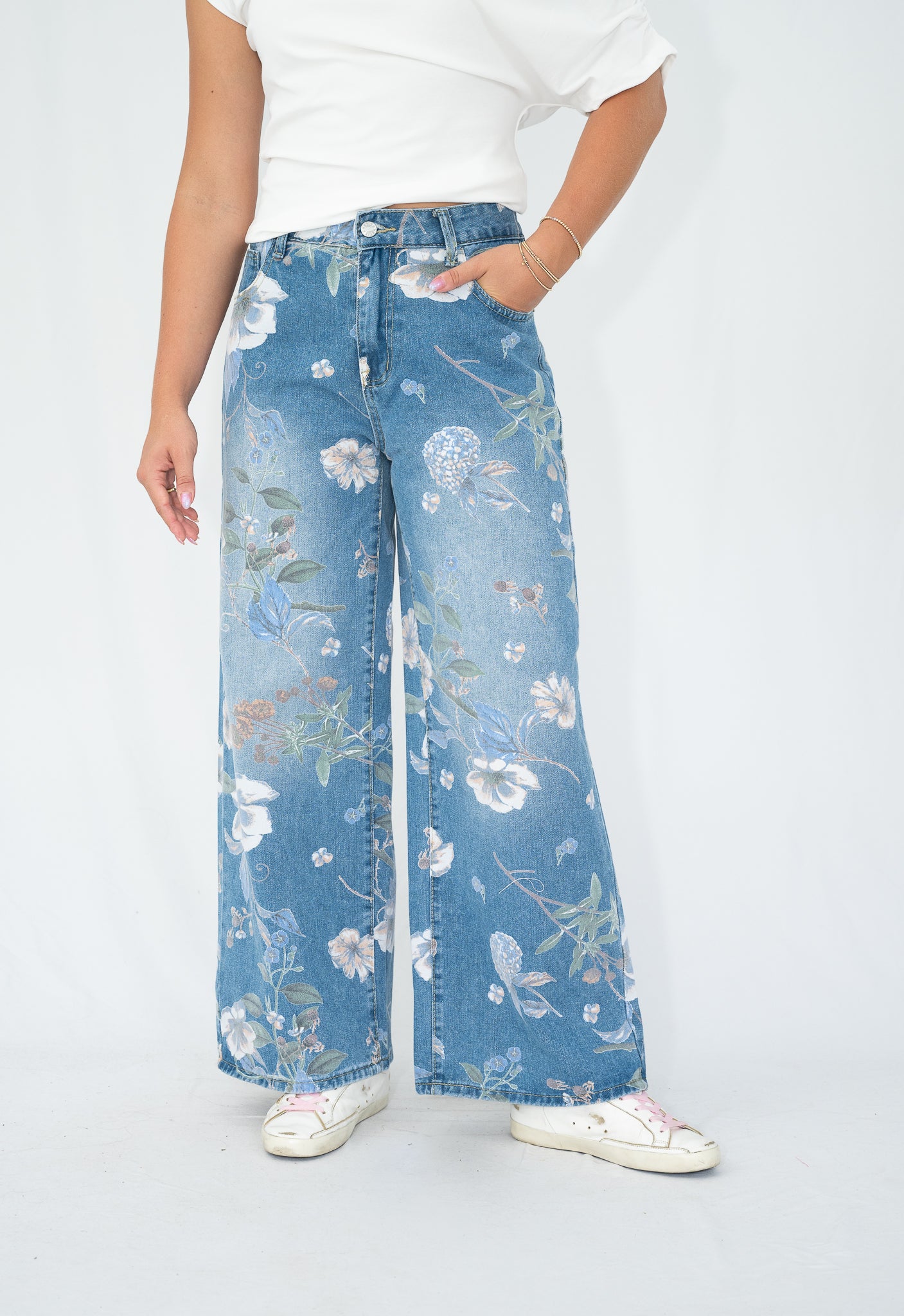 Milan Floral Denim Jean