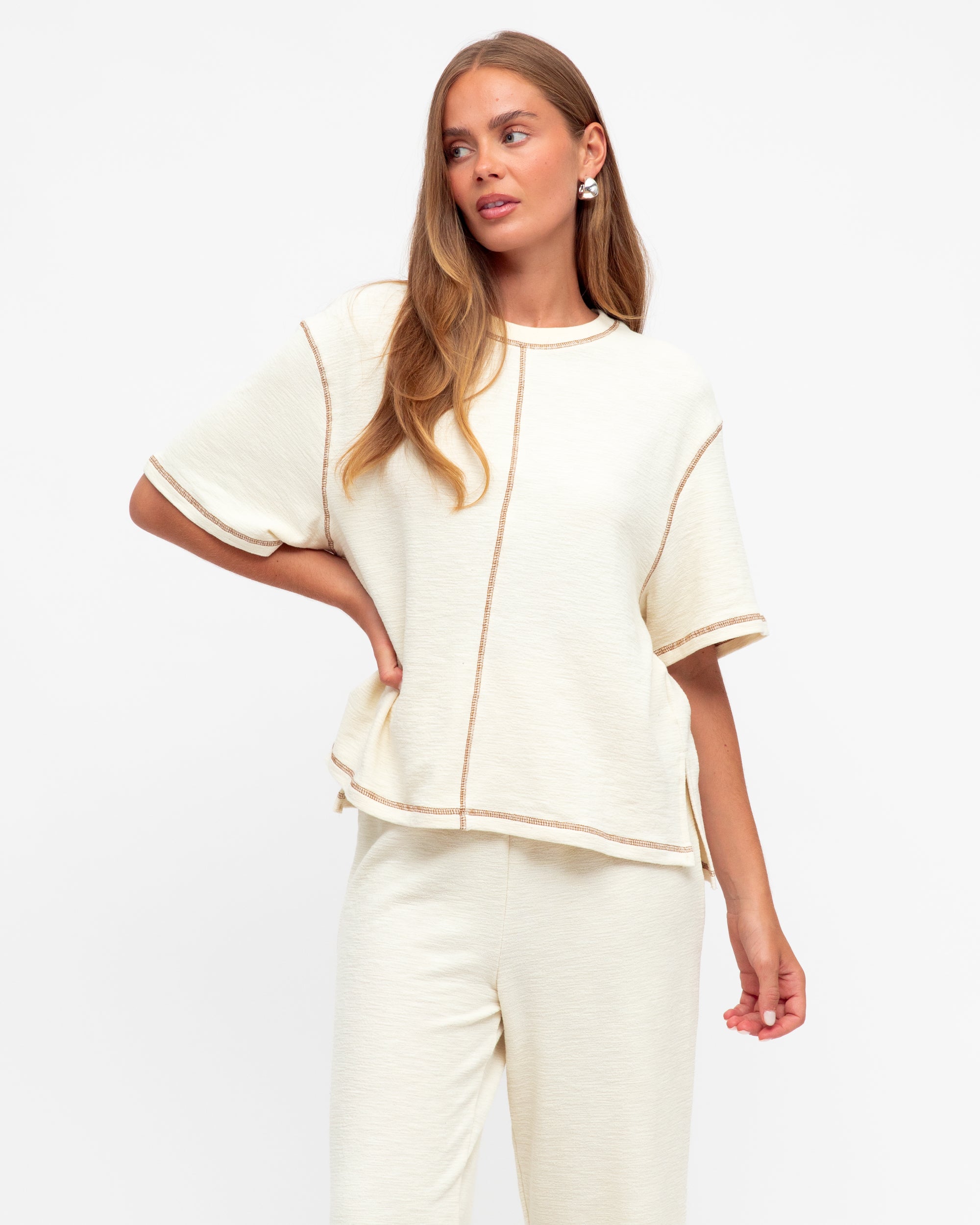 Madison Lounge 2 Piece Set Oatmeal