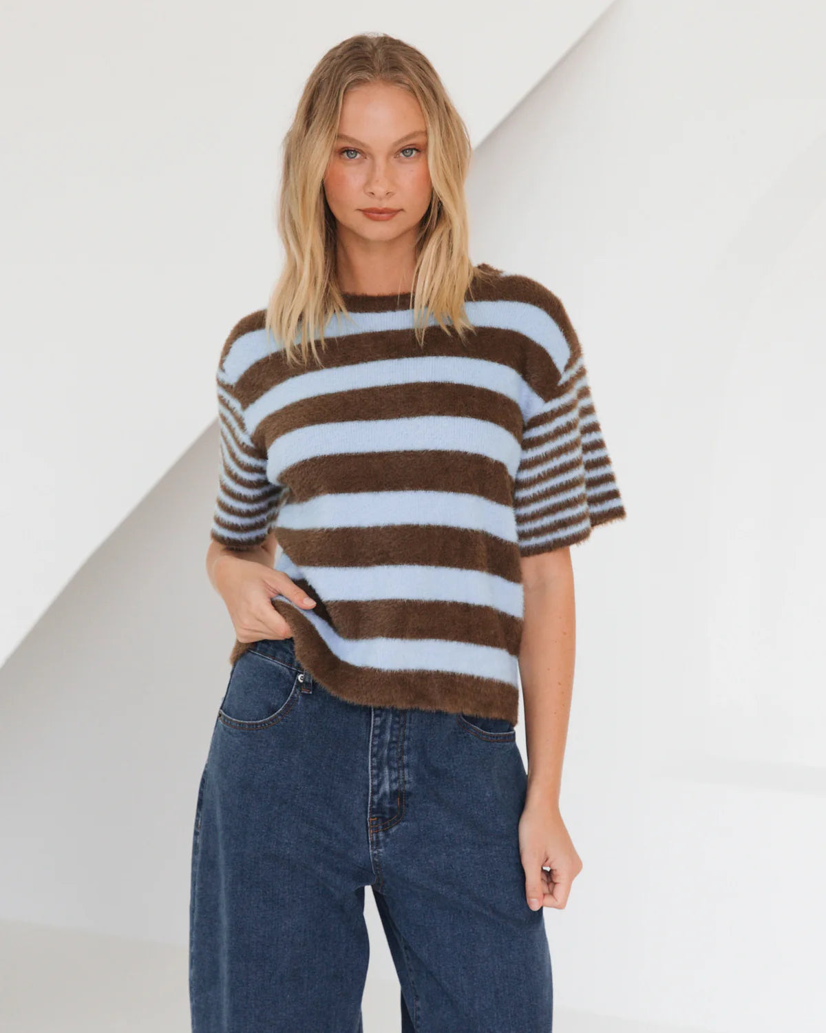 Vanessa Stripe Knit Tee