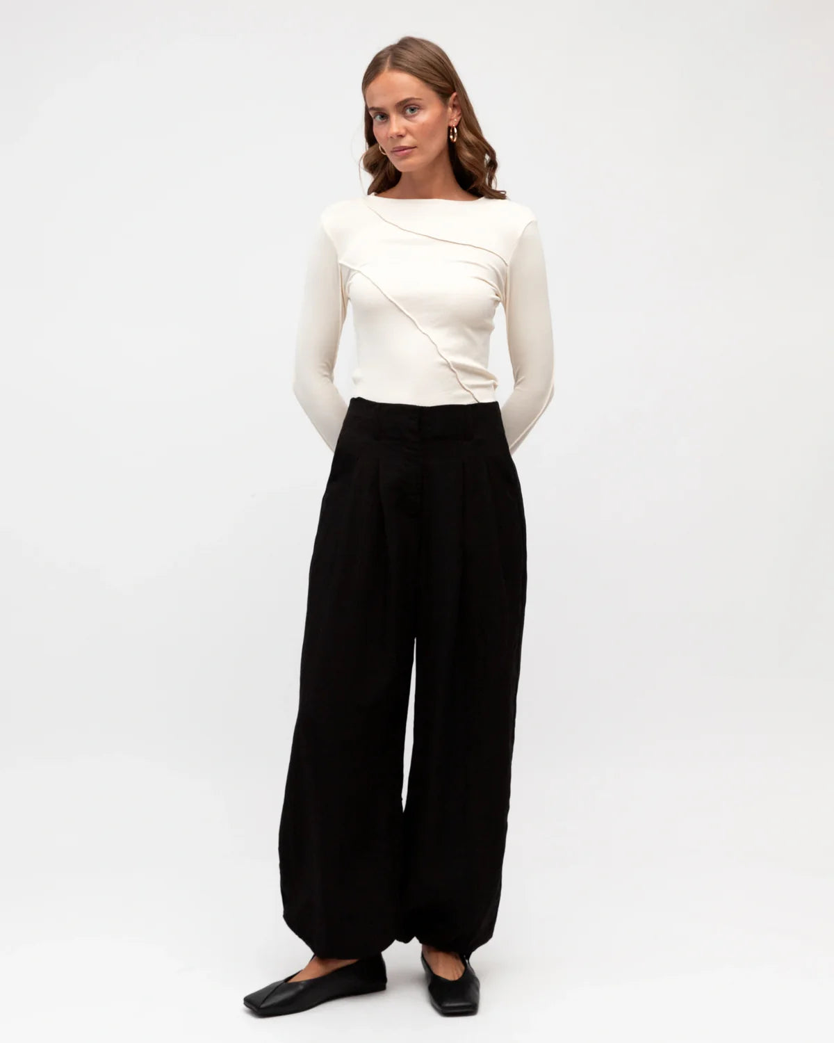 Acia Balloon Pant Black