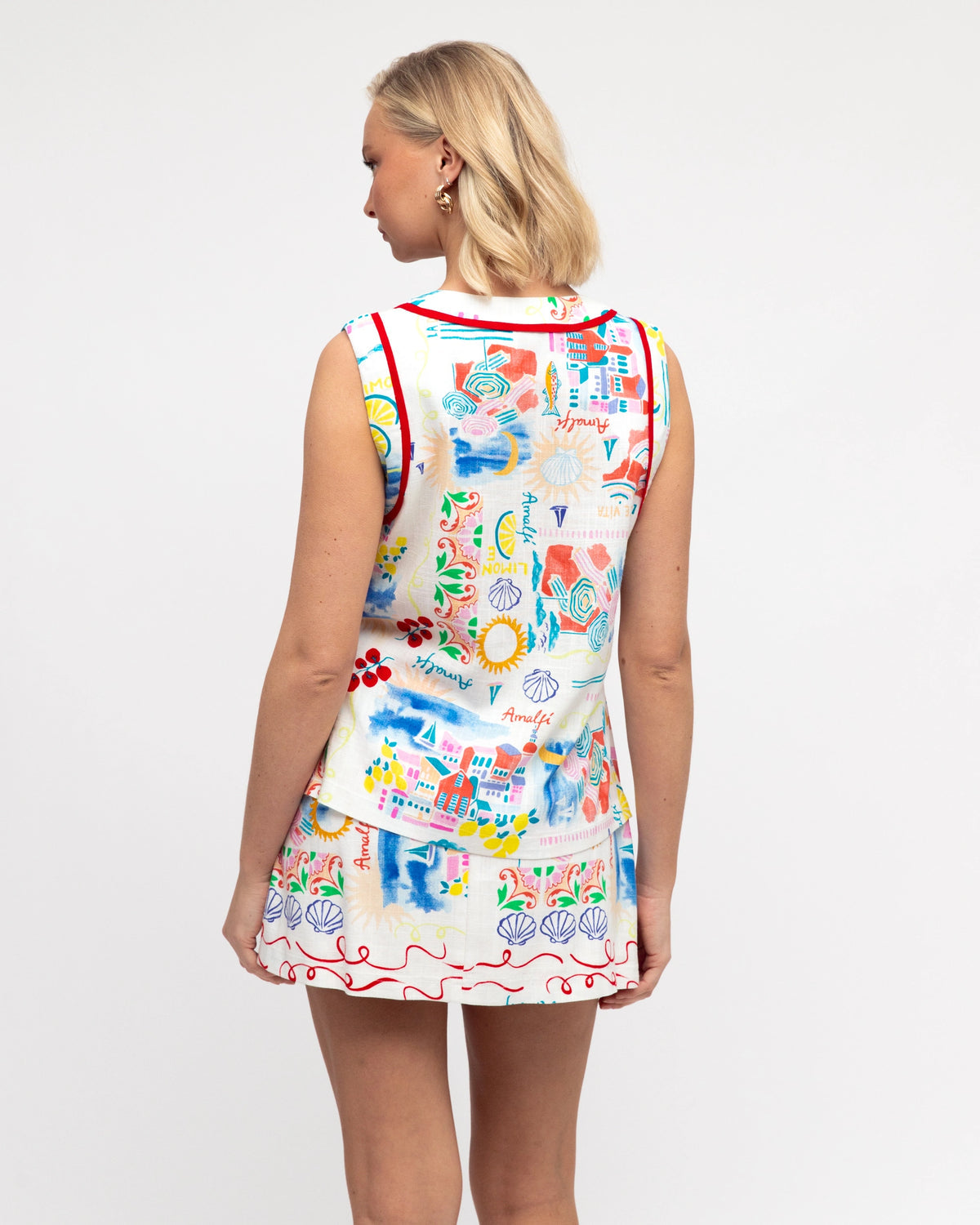 Italian Summer Top & Skirt Set