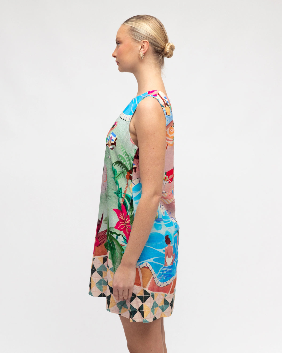 Poolside A-Line Short Dress