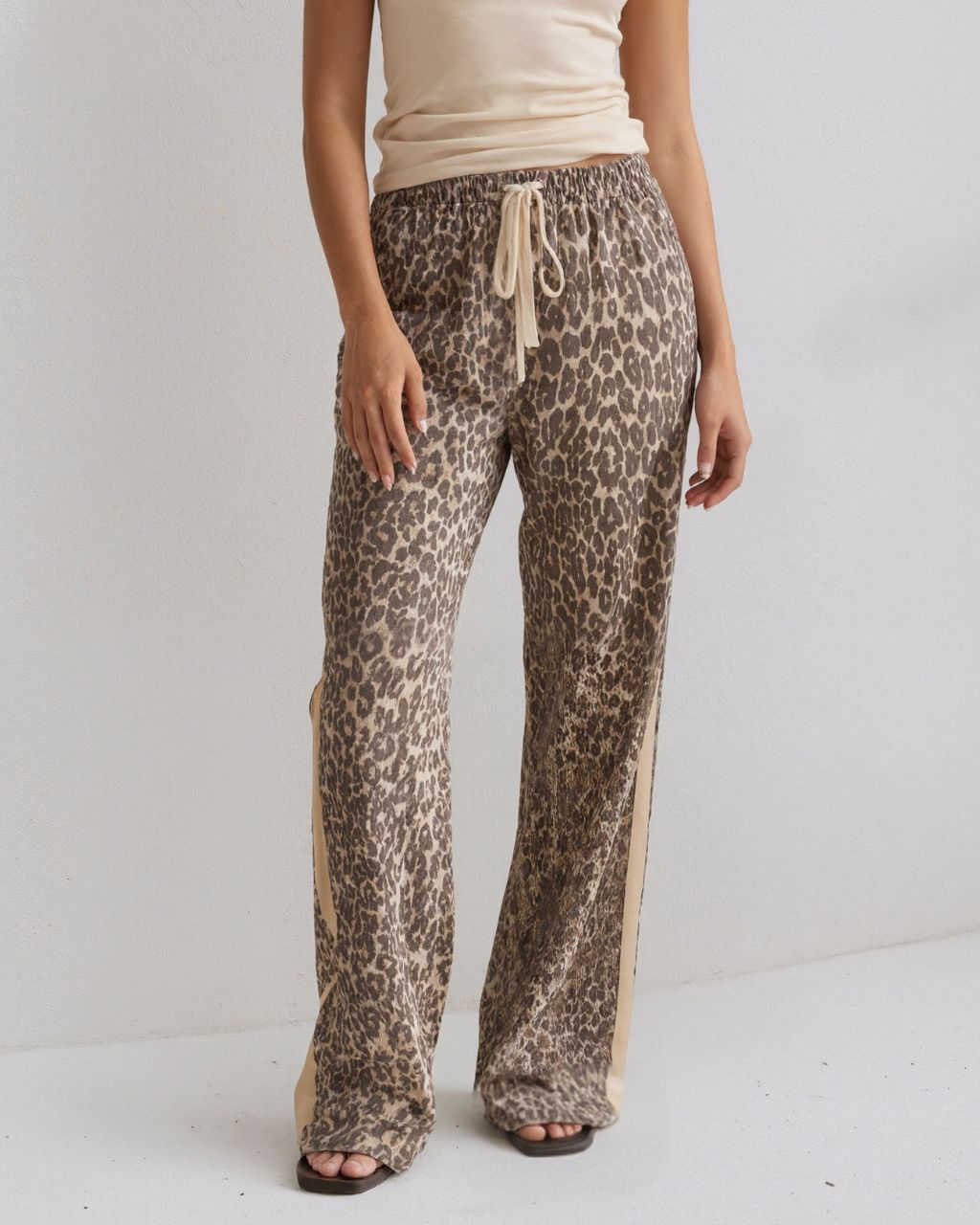 Leopard Denim Jeans