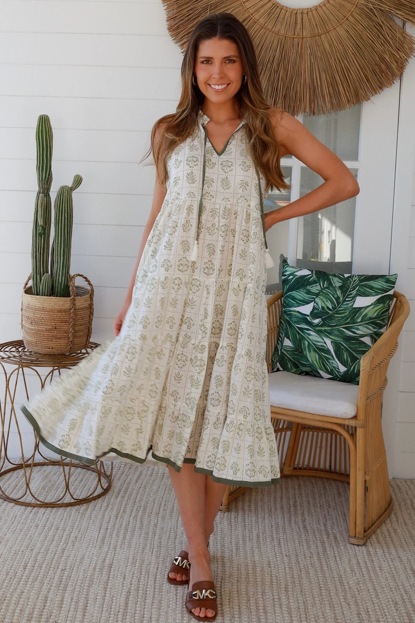 Sage Shift Dress
