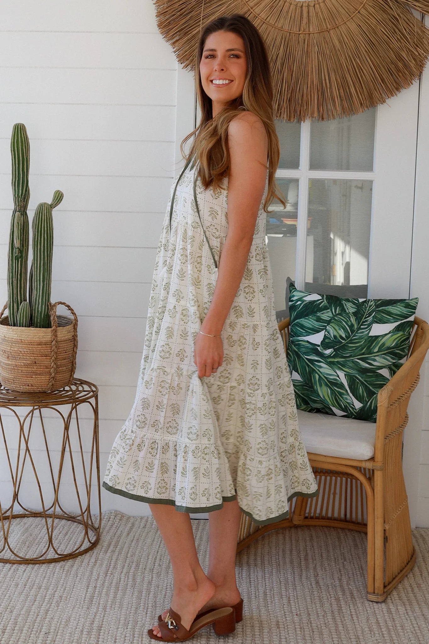 Sage Shift Dress