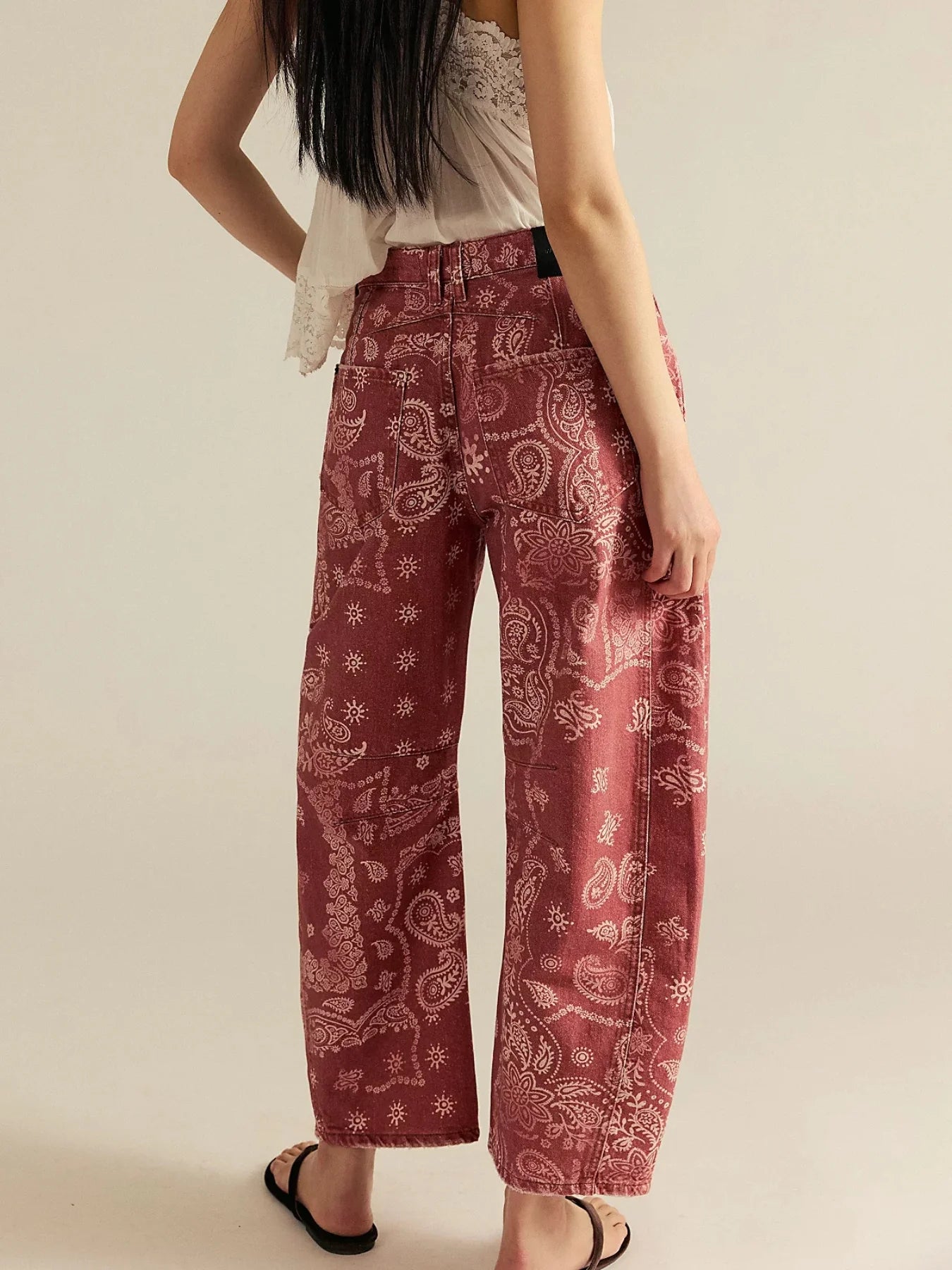 Your Lucky Day Bandana Barrel Pant Watermelon