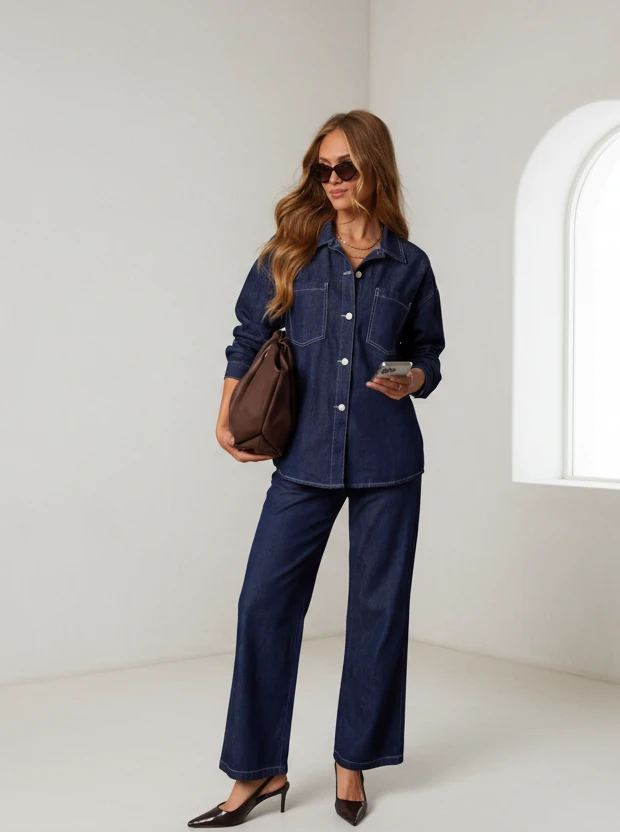 Denver Denim 2 Pce Shirt & Jean Set