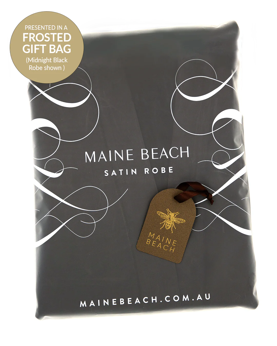 Satin Robe - Ruby & Pearl