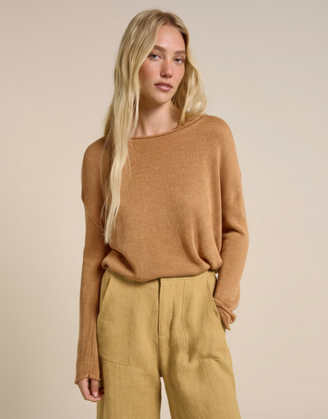 Spring Knit Long Sleeve Top