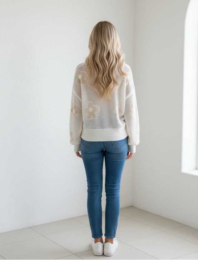 Daisy Cardigan Cream