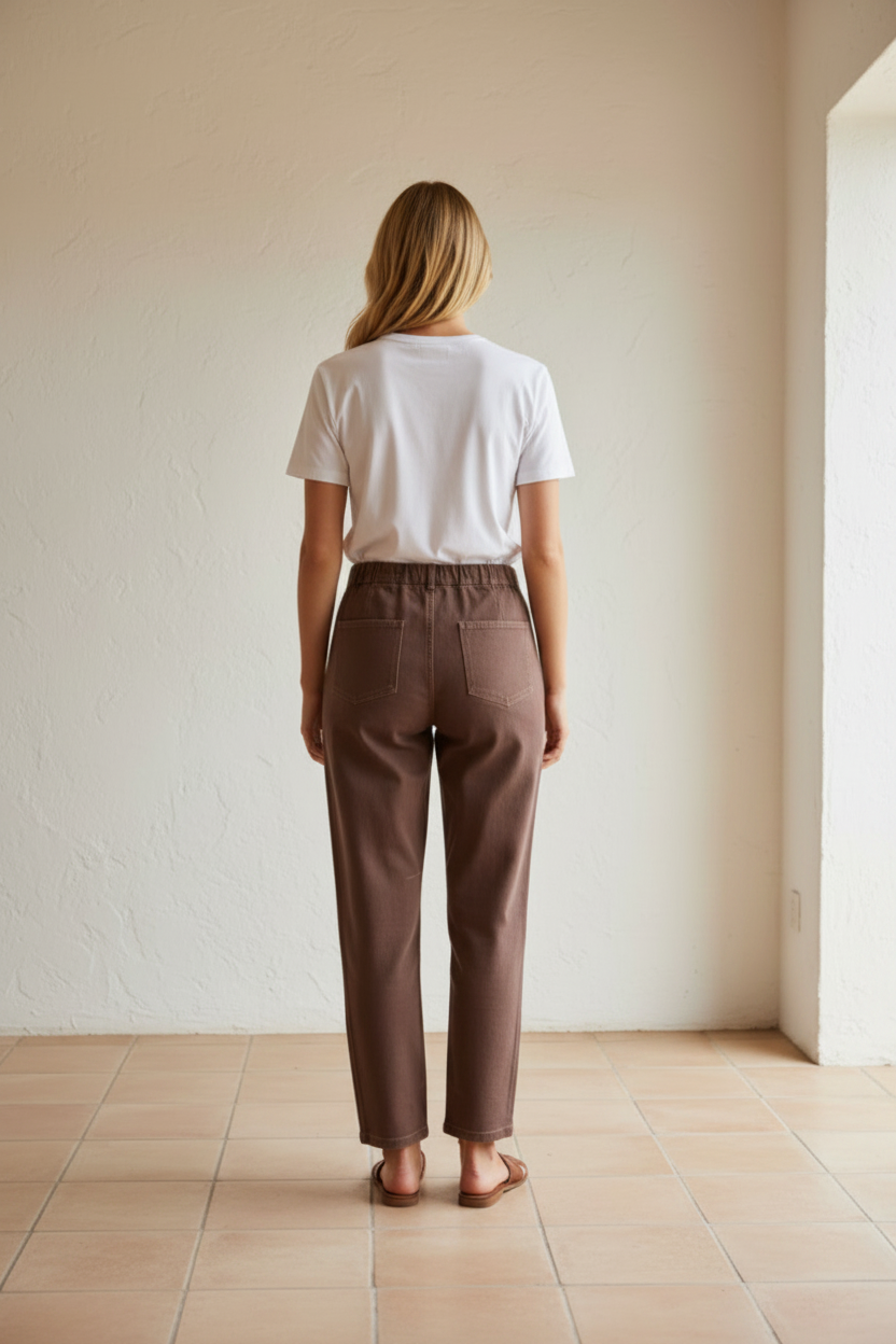 Tarah By Frankie Barrel Jean Chocolate