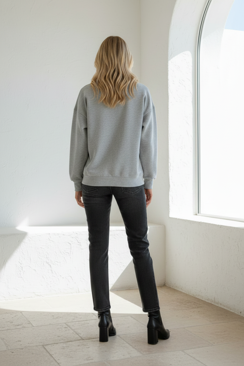 Long Live Cowgirls Fleece Top Grey