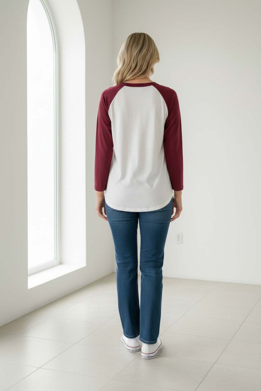 You Are Magic Tee Burgundy/White