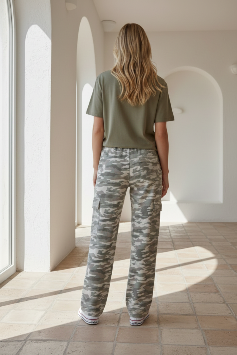 Light Camo Cargo Pant & Patches