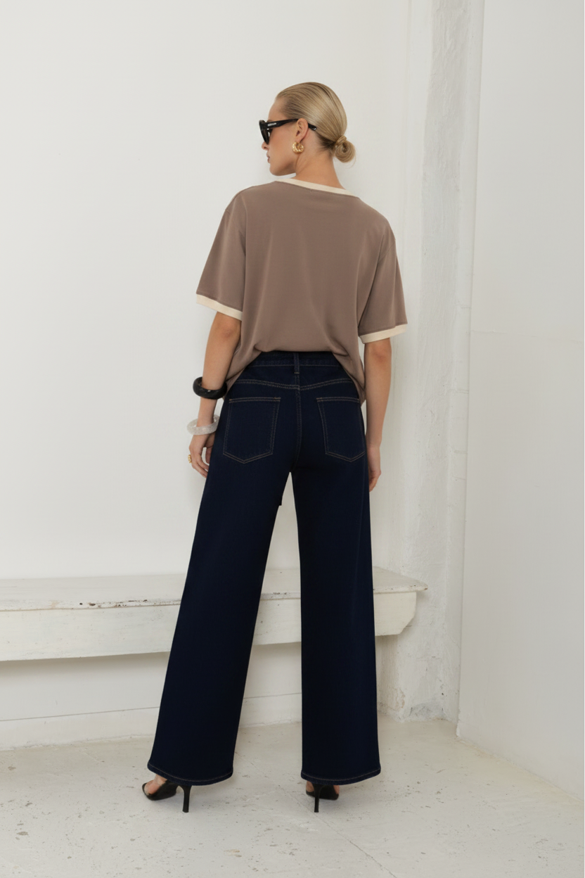 La Siesta Palms Tee Mocha