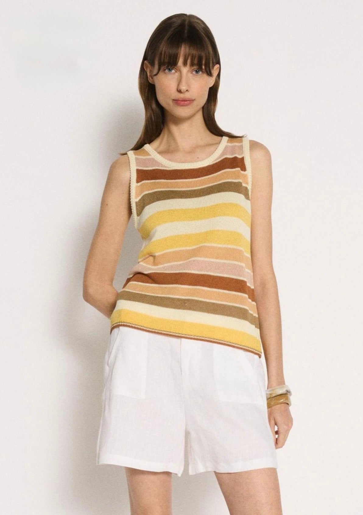 Stevie Striped Knit Tank