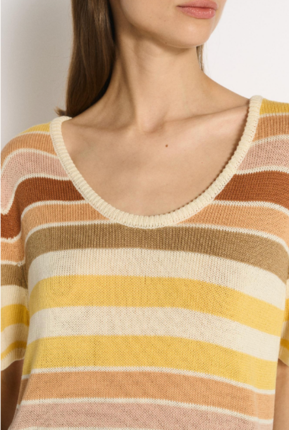 Stevie Striped Knit Tee