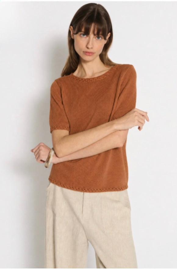 Olivia Trim Little Lies Knit Tee