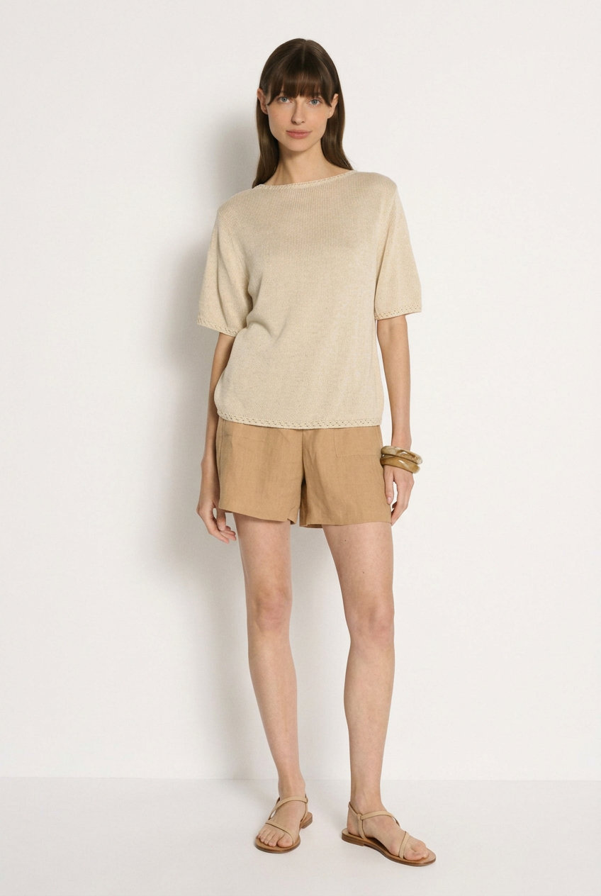 Olivia Trim Little Lies Knit Tee