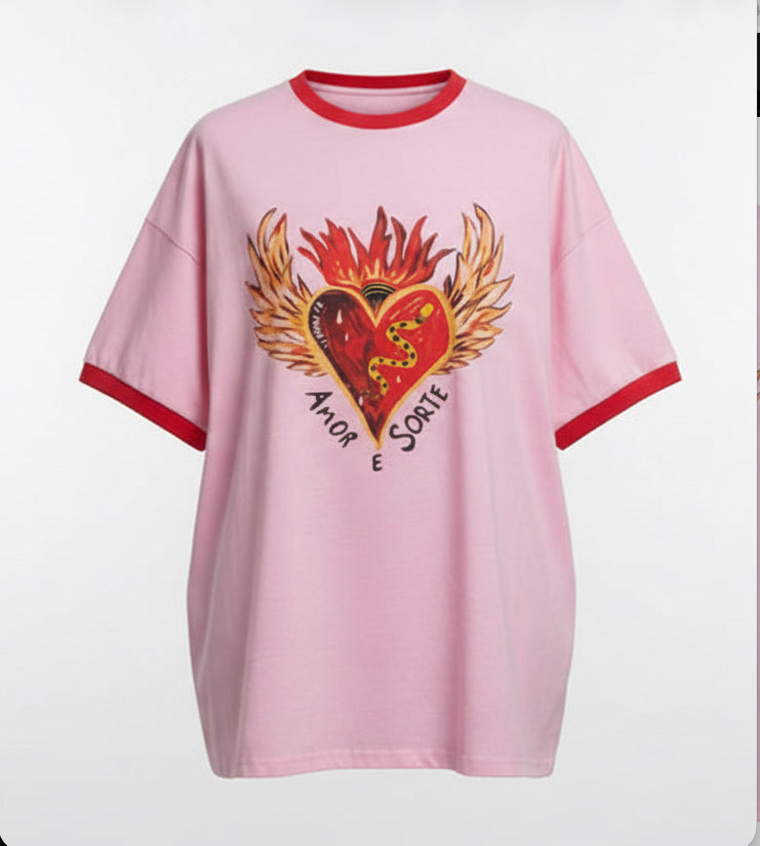 Amor E Sorte Tee By Frankie Pink